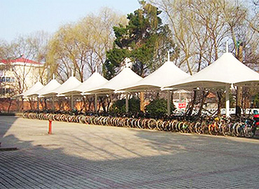 公園自行車(chē)停車(chē)棚膜結(jié)構(gòu)